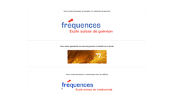 Desktop Screenshot of frequences.ch